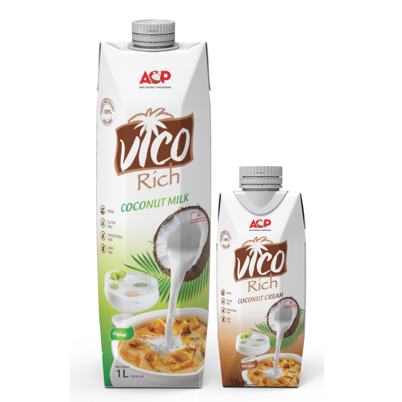 UHT Coconut Milk and Cream VICO RICH